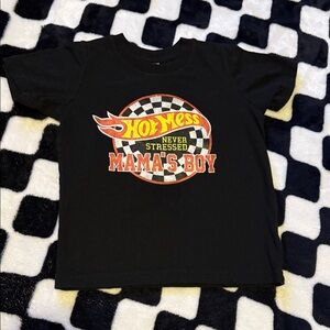 Boys’ Hot Wheels-esque Hot Mess Mama’s Boy T-shirt